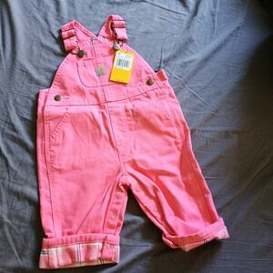 NWT pink Carhartt overalls